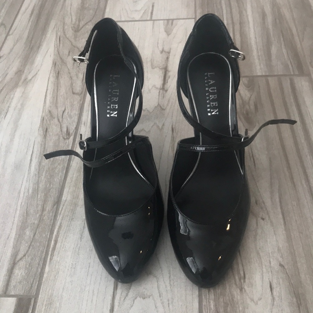 Worn once; black heels. Size 8